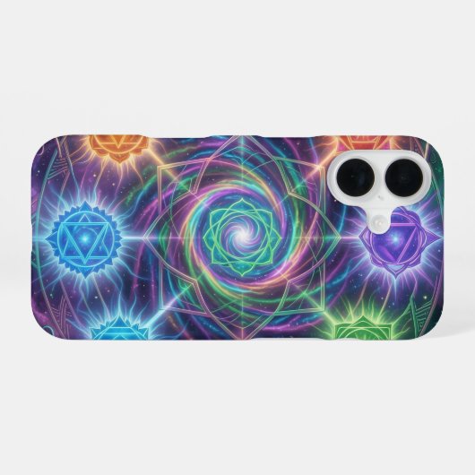 Die 7 Chakren´5 iPhone 16ケース (裏面横)