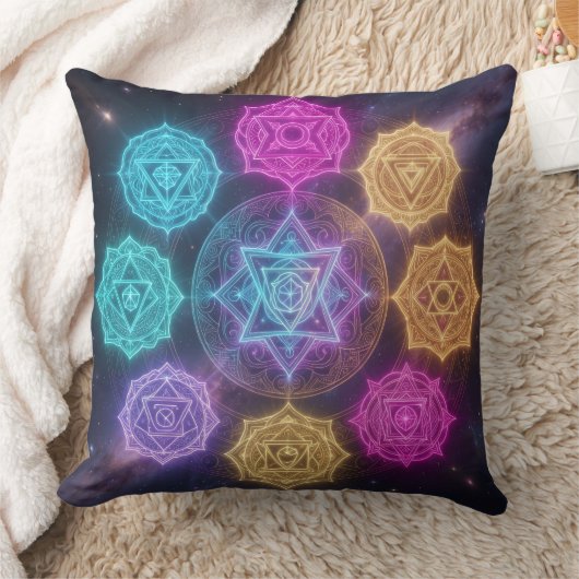 Die 7 Chakren´6 クッション (ブランケット)