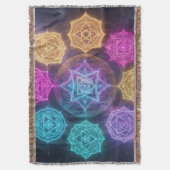 Die 7 Chakren´6 スローブランケット (正面縦)