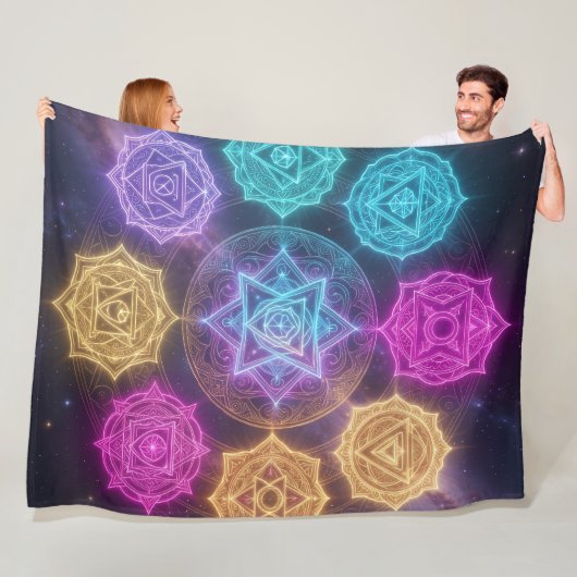 Die 7 Chakren´6 フリースブランケット (インサイチュ)