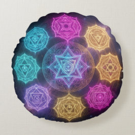 Die 7 Chakren´6 ラウンドクッション