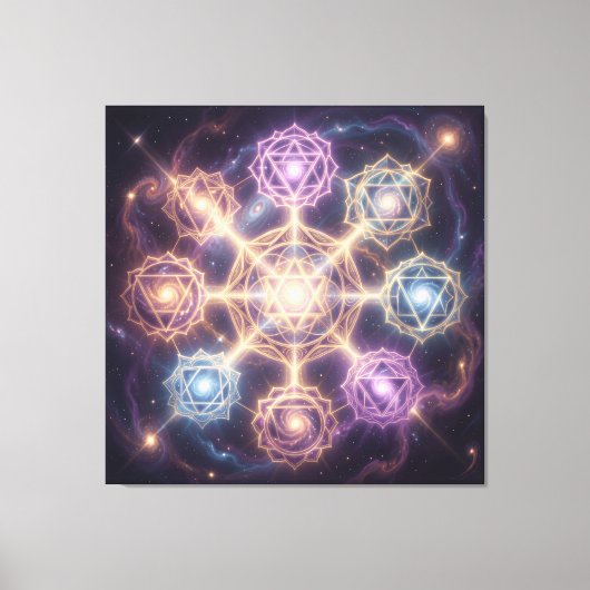 Die 7 Chakren´7 キャンバスプリント (正面)