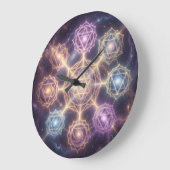 Die 7 Chakren´7 ラージ壁時計 (傾斜)