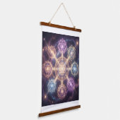 Die 7 Chakren´7 吊り下げ型タペストリー (傾斜あり)