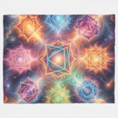 Die 7 Chakren´8 フリースブランケット (正面(横))