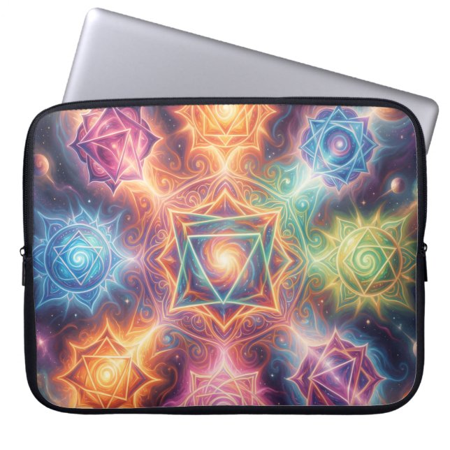 Die 7 Chakren´8 ラップトップスリーブ (正面)