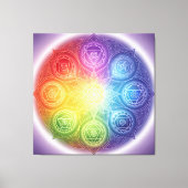 Die 7 Chakren´9 キャンバスプリント (正面)