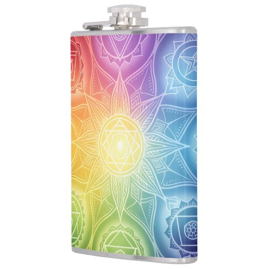 Die 7 Chakren´9 フラスク (左)