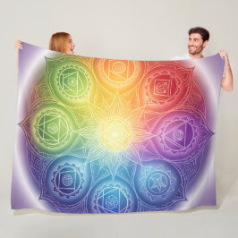 Die 7 Chakren´9 フリースブランケット