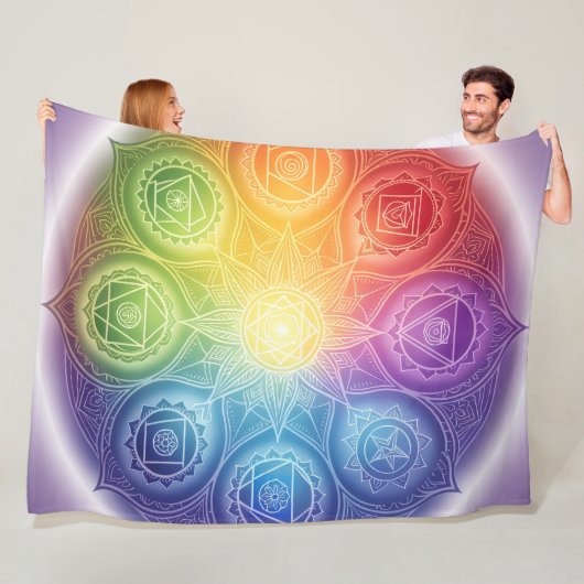 Die 7 Chakren´9 フリースブランケット (インサイチュ)