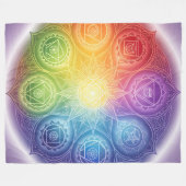 Die 7 Chakren´9 フリースブランケット (正面(横))