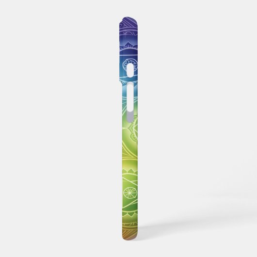 Die 7 Chakren´9 iPhone 16ケース (左側面)