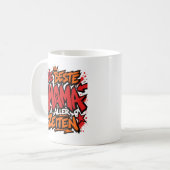 die beste mama aller zeiten graffiti 5 コーヒーマグカップ (正面左)