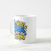 die beste oma aller zeiten graffiti 6 コーヒーマグカップ (正面左)