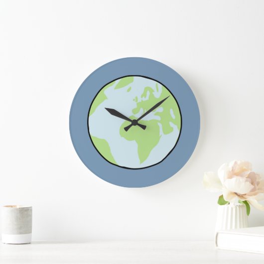 Die Erde  ラージ壁時計 (ホーム)