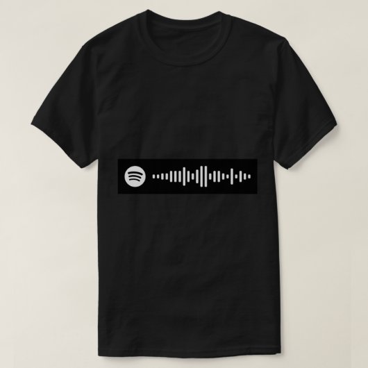 Die For You - The Weekend Spotify code Sticker.png Tシャツ (デザイン正面)