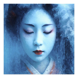 Die Geisha im Eis - Expressiv フォトプリント