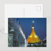 Die Goldenen Pagoden von Mandalay Postkarte ポストカード (正面/裏面)