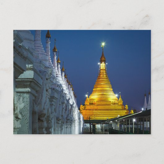 Die Goldenen Pagoden von Mandalay Postkarte ポストカード (正面)