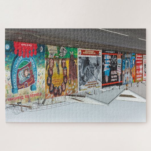 Die Graffiti in Belfast Irland ジグソーパズル (横)