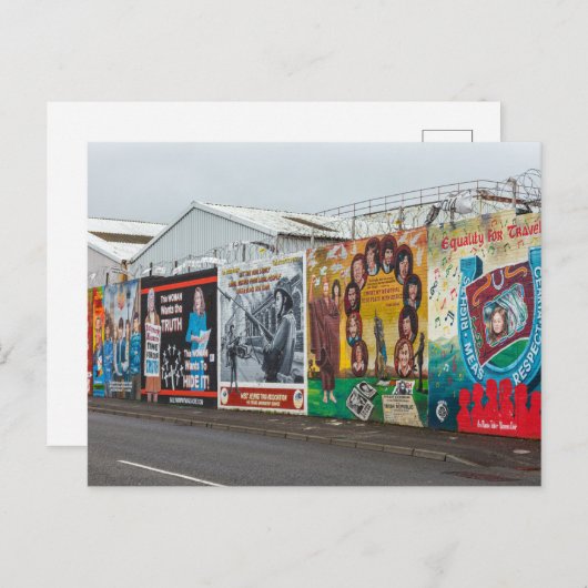 Die Graffiti in Belfast Irland ポストカード (正面/裏面)