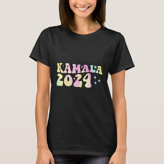 Die Groovy Wavy Kamala Harris Harris置き換えバイデン氏 Tシャツ (正面)