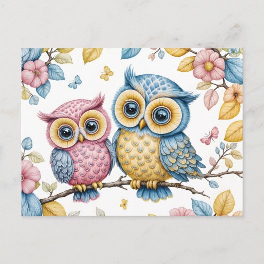 Die kleine und die große Eule ポストカード (正面)