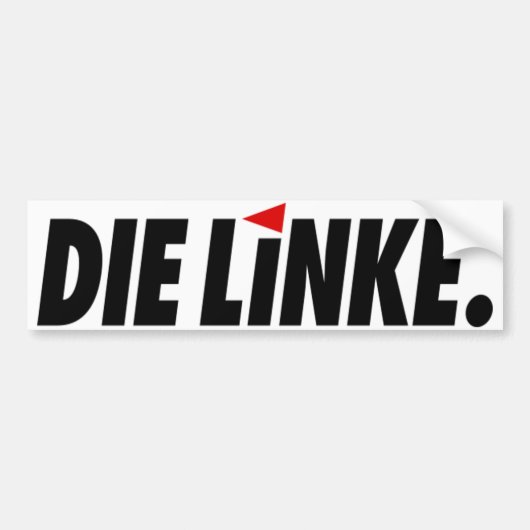 Die Linkeロゴ バンパーステッカー (正面)