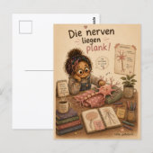 Die Nerven liegen plank ポストカード (正面/裏面)