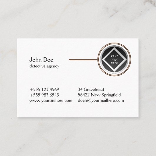 Die professionelle Visitenkarte für Detekteien 名刺 (正面)