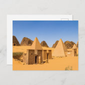 Die Pyramiden von Meroe Postkarte ポストカード (正面/裏面)