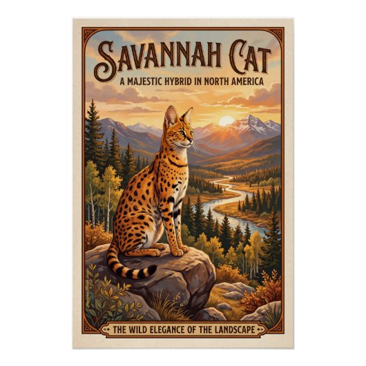 Die Savannah-Katze  ポスター (正面)