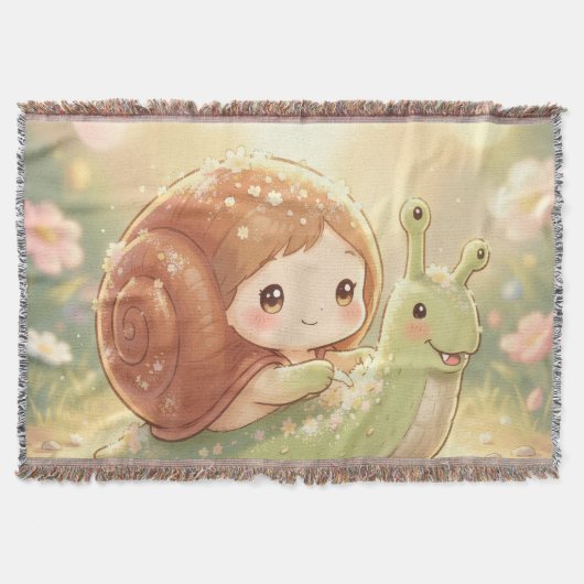 Die Schnecke und der Zauber der Blütenkronen スローブランケット (正面)