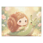 Die Schnecke und der Zauber der Blütenkronen テーブルクロス (正面(横))