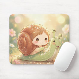 Die Schnecke und der Zauber der Blütenkronen マウスパッド