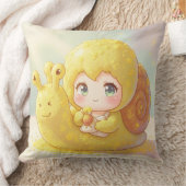 Die Schnecke und der Zauber der Blütenkronen.1 クッション (ブランケット)