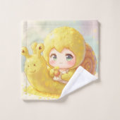 Die Schnecke und der Zauber der Blütenkronen.1 バスタオルセット (ウォッシュタオル)
