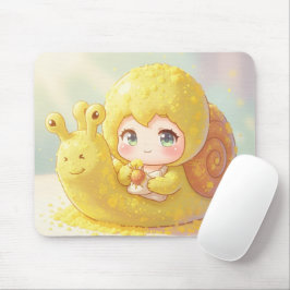 Die Schnecke und der Zauber der Blütenkronen.1 マウスパッド