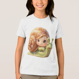 Die Schnecke und der Zauber der Blütenkronen.4 トライブレンドTシャツ