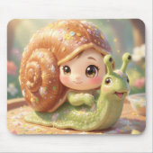 Die Schnecke und der Zauber der Blütenkronen.4 マウスパッド (正面)