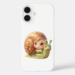 Die Schnecke und der Zauber der Blütenkronen.4 iPhone 16ケース
