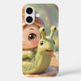 Die Schnecke und der Zauber der Blütenkronen.4 iPhone 16ケース