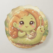 Die Schnecke und der Zauber der Blütenkronen.7 ラウンドクッション (裏面)
