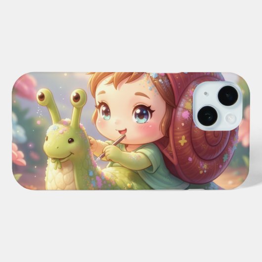 Die Schnecke und der Zauber der Blütenkronen.9 Case-Mate iPhoneケース (裏面 (横))