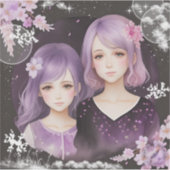 Die Schwestern Lavendel & Sakura シール (正面)