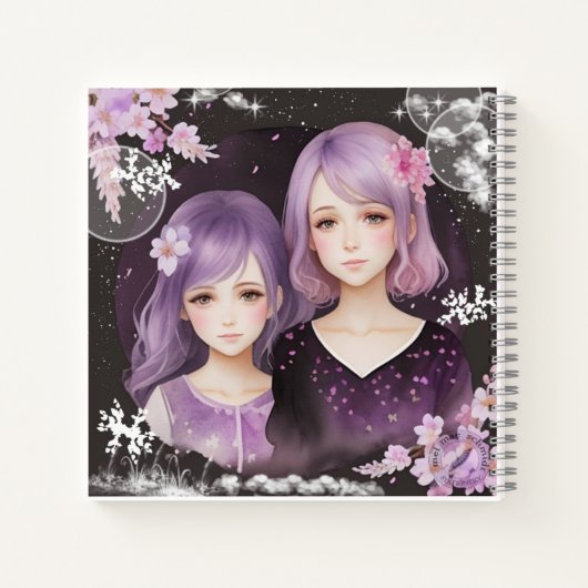 Die Schwestern Lavendel & Sakura ノートブック (裏面)