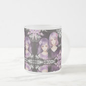 Die Schwestern Lavendel & Sakura フロストグラスマグカップ (正面右)