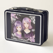 Die Schwestern Lavendel & Sakura メタルランチボックス (裏面)