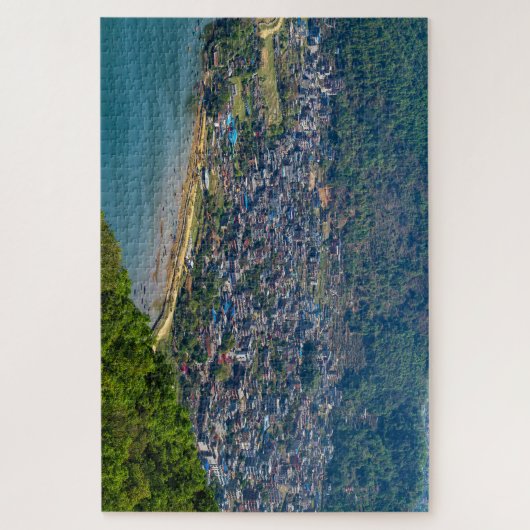Die Stadt Pokhara in Nepal ジグソーパズル (縦)