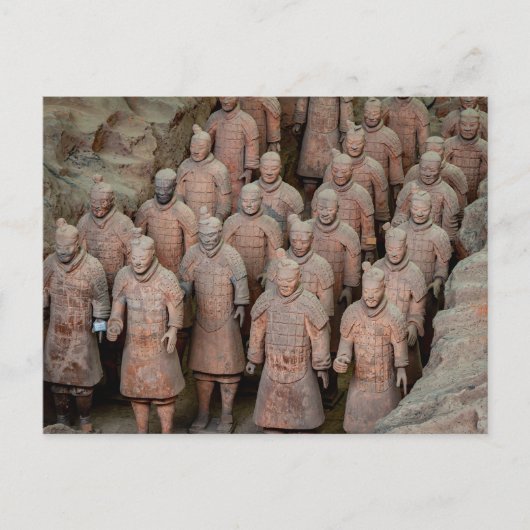 Die Terracotta Armee von Xian in China ポストカード (正面)